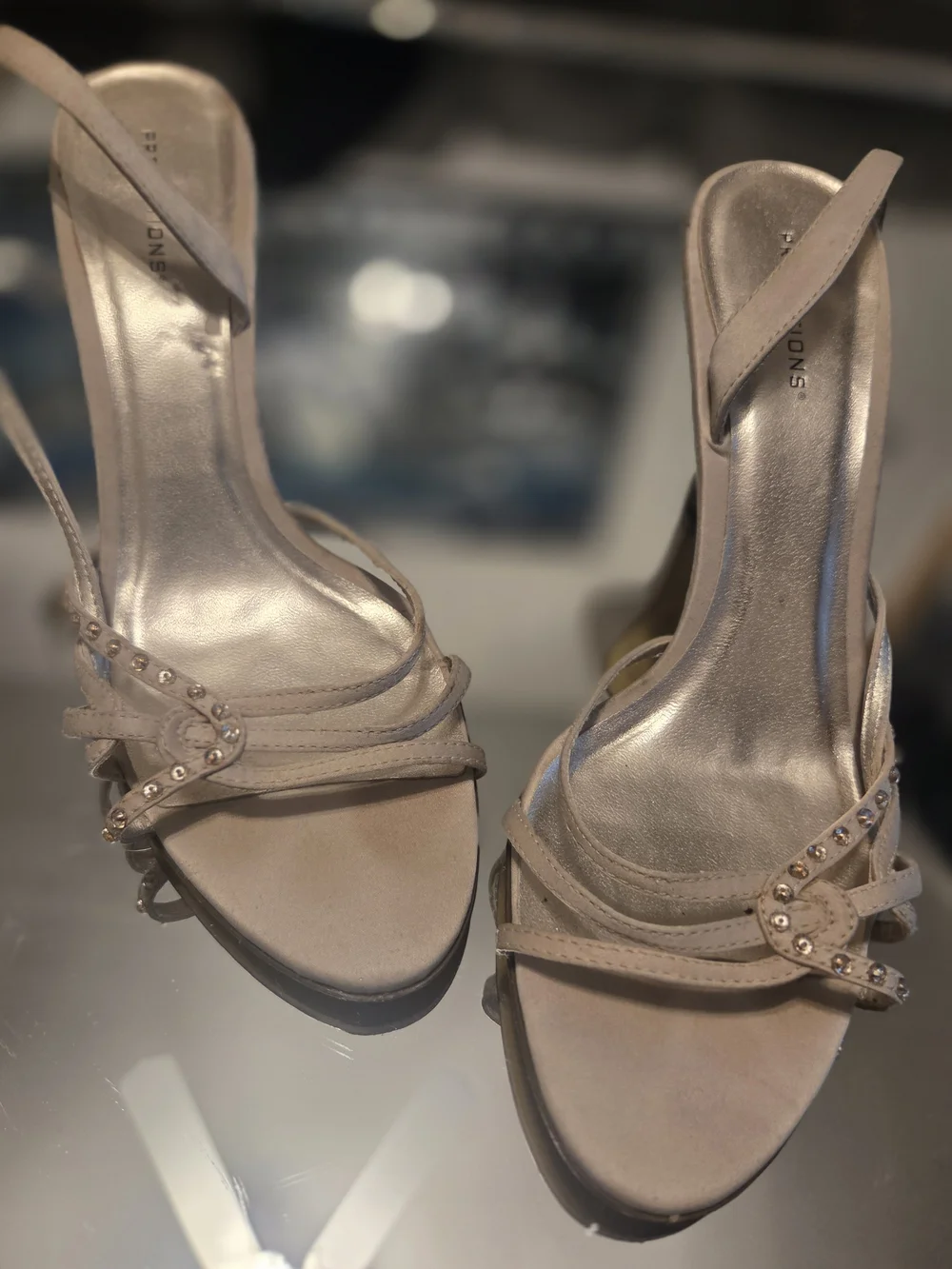 Women's Strappy Dress Sandals in Nude